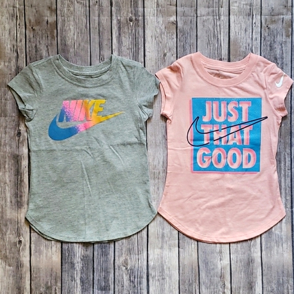 Nike Little Girls - 2 Graphic T-Shirt Bundle - Size 4
